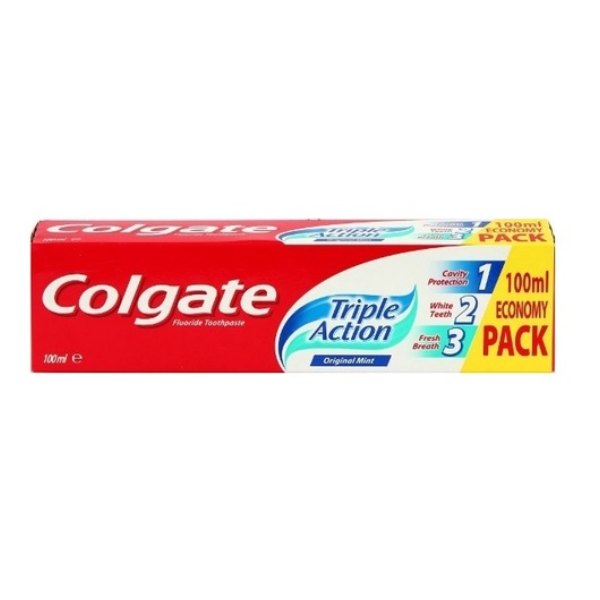 Нов-проект-1-13 Паста за зъби Colgate Triple Action 100 мл - Image 1