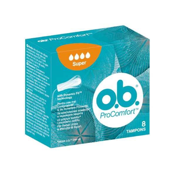 Нов-проект-1-17 Дамски тампони O.B. ProComfort Super 8бр - Image 1