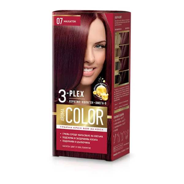 Нов-проект-17-6 Боя за коса AROMA Color 3-Plex 07 Махагон - Image 1