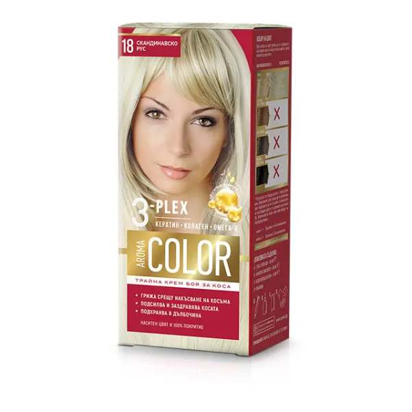 Нов-проект-27-1 Боя за коса AROMA Color 3-Plex 18 Скандинавско Рус - Image 1