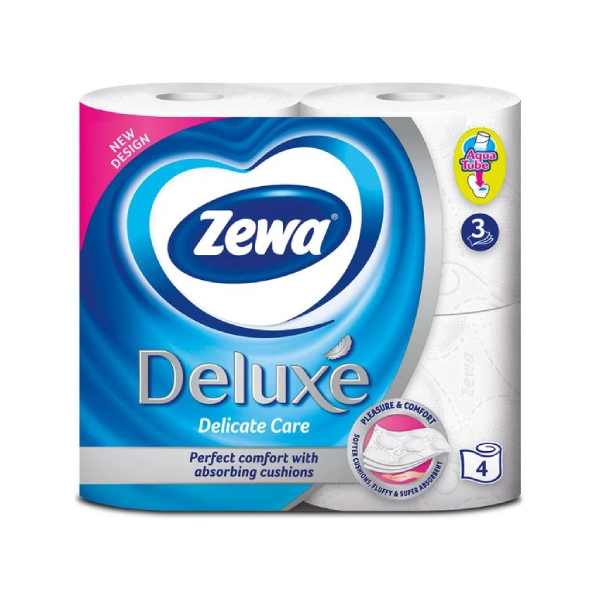 Нов-проект-3-19 Тоалетна хартия Zewa Deluxe Delicate Care 4бр - Image 1