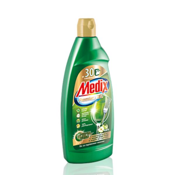 Нов-проект-3-34 Гел за съдомиялни Medix Premium Gel APPLE 600мл - Image 1