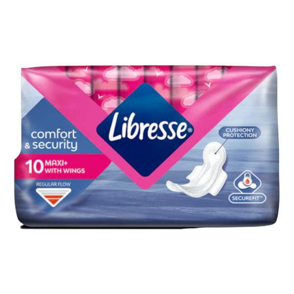 Нов-проект-3-5 Дамски превръзки Libresse Maxi Normal 10бр - Image 1