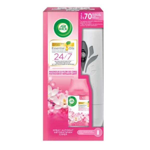 Нов-проект-33-1 Ароматизатор Air Wick Freshmatic Комплект Магнолия и Черешов цвят - Image 1