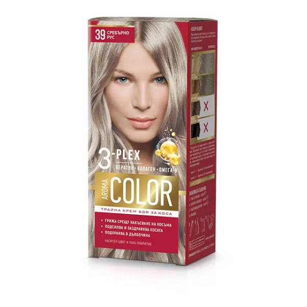 Нов-проект-5-23 Боя за коса AROMA Color 3-Plex 39 Сребърно Рус - Image 1