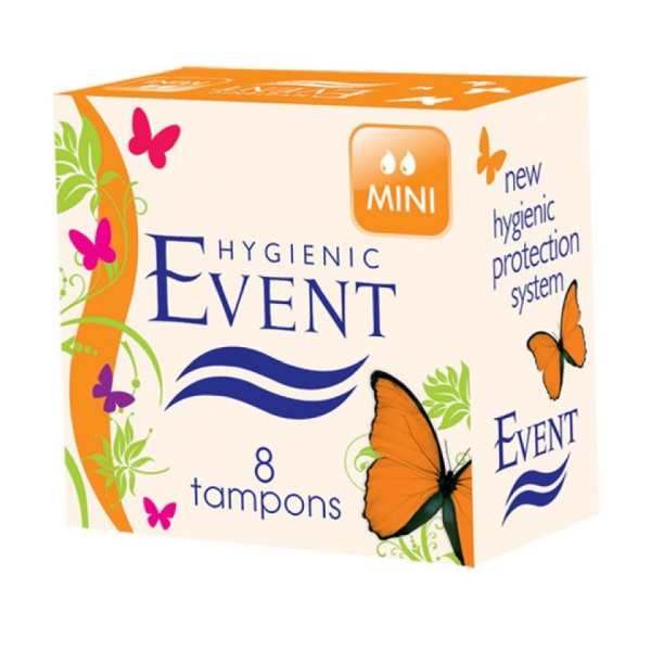 Нов-проект-5-9 Дамски тампони Event Mini 8бр. - Image 1