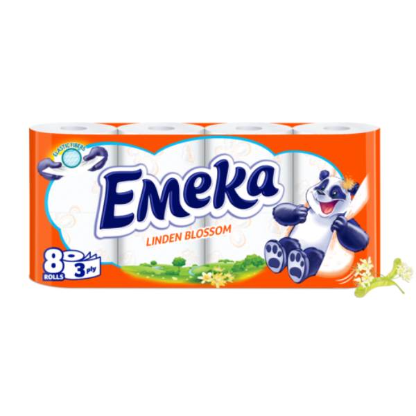 Нов-проект-6-11 Тоалетна хартия Емека Linden Blossom 8бр - Image 1