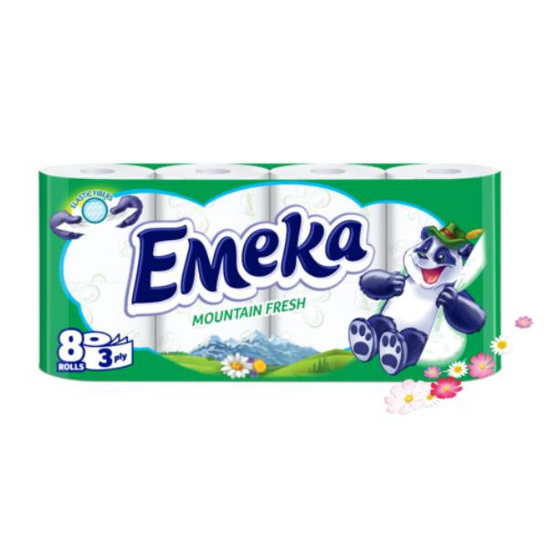 Нов-проект-8-9 Тоалетна хартия Емека Mountain Fresh 8бр - Image 1